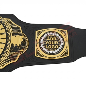 Cinturón de Campeonato Intercontinental de Peso Pesado Dorado con Placa de Letras Negras, Hebilla de Estilo Casual, Duradero, Moldeado en una Sola Pieza - Product Image 2