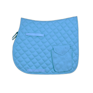 CLOVELIS IMPEX Tapis de selle matelassé de haute qualité avec poche, doublure en polycoton, rembourrage en polyester pour cheval - Product Image 1