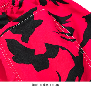 Pantalones Cortos Casuales para Hombre, Impresión Personalizada, Alta Calidad, Color Negro y Rojo, Gran Venta, Diseño Moderno, Pantalones Cortos de Playa de Algodón - Product Image 3