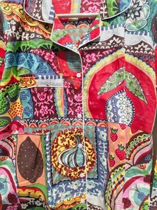 ชุดนอนผ้าฝ้ายทำมือ: ชุดลำลองลายเสือสีน้ำเงิน - Product Image 2
