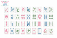 Nouvelles Innovations : Jeu de Mahjong de Voyage Personnalisé Orange, Thème Côtier Américain, Mini Tuiles Violettes Mary Benson