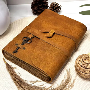 Servicio de Fabricación al por Mayor de Artículos de Papelería de Cuero con Logotipo Grabado Personalizado, Cubierta de Cuaderno de Cuero con Etiqueta Privada LBC-0019 - Product Image 1