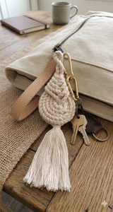 Traditional Knitted Rope <b>Tassel</b> Decor Round Handicraft Home Ornament - Product Image 4
