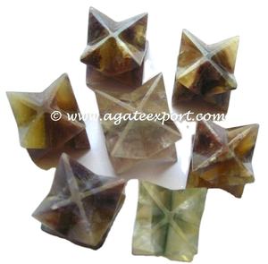 Piedra de ágata semipreciosa artesanía cristal curativo cuarzo Merkaba estrella Feng Shui estilo amor decoración del hogar grabado tallado - Product Image 6