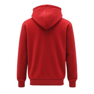 เสื้อฮู้ดผู้ชายสีฟ้าอ่อน ผ้าฟลีซทรงปกติ สวมใส่สบาย มีกระเป๋าหน้า เหมาะสำหรับฤดูใบไม้ร่วง เนื้อผ้านุ่มหรูหรา ผสมผสานผ้าฟลีซอย่างดี - Product Image 6