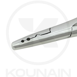 Pince à extensions de cheveux en acier inoxydable avec embouts carrés de 3 mm et 5 mm, pince à extensions de cheveux en acier inoxydable pour professionnels - Product Image 6