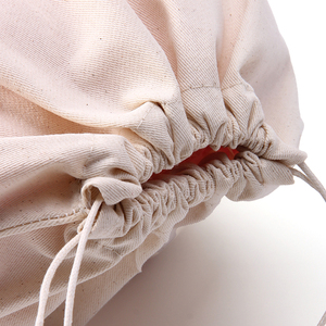 Sac à cordon en coton doux, écologique, recyclable, biodégradable, réutilisable, logo personnalisé, taille moyenne, pour vêtements, <span class=keywords><strong>chaussures</strong></span>, accessoires - Product Image 5