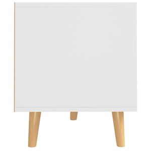 Stand TV bianco e Sonoma rovere 35.4 "x 15.7" x 19.1 "ingegnerizzato legno TV Stand - Product Image 6