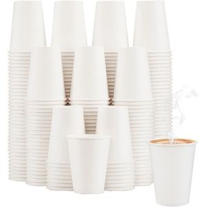 Confezione da 240 Bicchieri di Carta Usa e Getta da 10 oz per Bevande Calde/Fredde, Acqua, Succo, Tè, Capacità 10 oz, Bicchieri Ecologici - Product Image 1