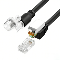 Cable Ethernet Industrial M12 X-Code de 8 Pines a RJ45 10GigE Vision S/FTP