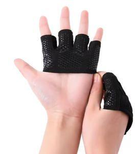 2 Pares de Guantes para Levantamiento de Pesas, Guantes Cortos de Microfibra para Entrenamiento con Protección Completa de la Palma y Agarre Extra para Hombres y Mujeres - Product Image 1