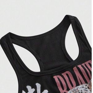 เสื้อกล้ามลายเสือดาวสำหรับผู้หญิง แบบริบบิ้น รับผลิตแบบ OEM ODM แบรนด์ส่วนตัว เสื้อผ้าสตรีทแวร์ ขายส่ง ผู้ผลิตเสื้อกล้ามฤดูร้อน - Product Image 4