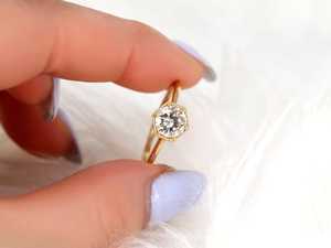 Moissanite 2CT Round Cut Diamond Hexagon Vintage Ring Original 925 Silver With Gold Plated <b>For</b> Unisex Authentic Charms <b>Gift</b> <b>Her</b> - Product Image 4