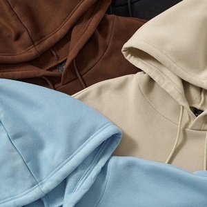 เสื้อฮู้ดดี้ไม่มีลาย2022มีฮู้ดผ้าคอตตอน100% น้ำหนัก - Product Image 4