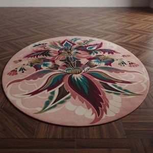 Alfombra de Lujo Abstracta, Hecha a Mano, Moderna, de Diseño, de Lana/Algodón, Antideslizante, de Pelo Medio, para Sala de Estar, Dormitorio, Decoración del Hogar - Product Image 5
