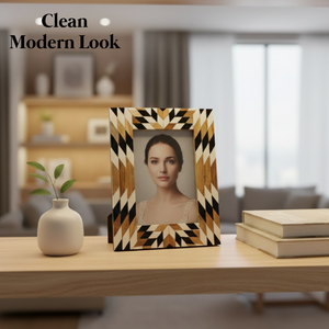 Handmade Wooden Photo <b>Frame</b>, Decorative Geometric Picture <b>Frame</b>, Modern Home Decor, Tabletop & <b>Wall</b> Display <b>Frame</b> for Home Room - Product Image 3