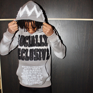 Sudadera con capucha estampada para hombre, 100% algodón, de gran tamaño, resistente al viento, con bordado desgastado y efecto descolorido por el sol, venta al por mayor - Product Image 5