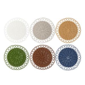 Trending 2026 Mix Color <b>Rattan</b> Wicker <b>Placemat</b>, Serving Mat and Pad Dinnerware Kitchen Decoration Viettimecraft - Product Image 1