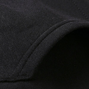 Sudadera con capucha de invierno para hombre, 100% algodón, bordada, de color sólido, personalizable, de forro polar, para unisex. - Product Image 5