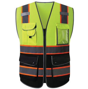 Chaleco Paramédico Reflectante de Alta Visibilidad Personalizado OEM, con Múltiples Bolsillos de Almacenamiento, Transpirable, para Hombre - Product Image 1