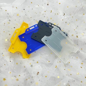 CR80 PP Plastic Card Holder Open Face Rigid ID <b>Name</b> <b>Tag</b> Badge Holder - Product Image 5