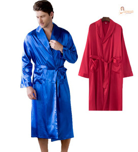 Pijamas de Lujo para Hombre con Logotipo Personalizado al por Mayor, Traje de Dormir de Poliéster/Algodón, Manga Larga, Sólido, Suave, Casual, Holgado, para Verano y Primavera - Product Image 1