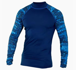 Camiseta Deportiva de Compresión Elástica para Hombre, Ligera, de Manga Larga, para Gimnasio, MMA, BJJ, Entrenamiento - Product Image 1