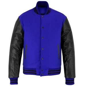 Chaqueta de exterior para hombre de alta calidad fabricada en fábrica, chaqueta universitaria de béisbol personalizada OEM, chaqueta universitaria de nuevo diseño para hombre - Product Image 1