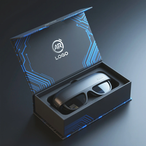 Boîte cadeau en carton rigide recyclable personnalisée avec fermeture magnétique et poignée, emballage écologique portable pour bijoux et lunettes - Product Image 2