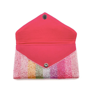 Bolsos de mano de noche de lujo para mujer, monedero de fiesta bordado con diamantes de imitación de cristal, decoración de piedra, bolso de noche Ele - Product Image 5
