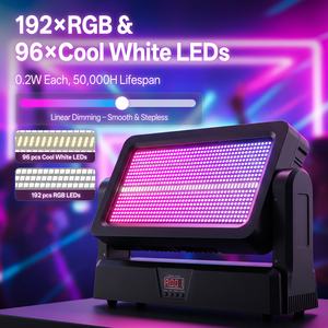 U`King 180W Srtobe Moving Head Pixel Wall Wash Light DMX Control LED Flash Matrix Light pour DJ <span class=keywords><strong>Disco</strong></span> Nightclub Wedding Party Show - Product Image 3
