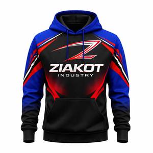 Sudadera deportiva cosida genuinamente personalizada Sudadera con capucha verde neón-blanco con sólido de la empresa fabricante - Product Image 1