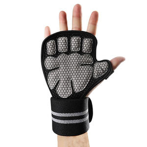 Guantes de Gimnasio para Levantamiento de Pesas con Soporte para Muñeca, Protección Completa de la Palma, Transpirables, Antideslizantes, para Entrenamiento Físico - Product Image 2