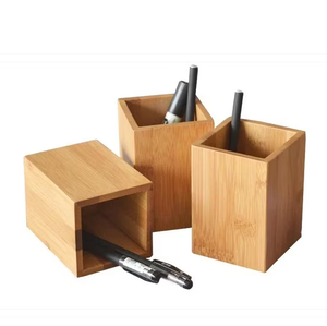 Porte-stylos en bois, best-seller, organisateur de papeterie, porte-crayons en bois, boîte de rangement de papeterie de bureau - Product Image 6