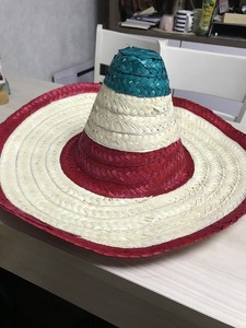 Customized Wide Brim Seagrass <b>Straw</b> Sombrero <b>Hat</b> Pompoms-Striped Unisex Casual Sports Ski Dance Wedding Cycling Outdoor - Product Image 1