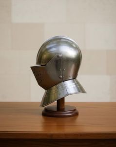 Casque de chevalier médiéval portable avec visière, armure entièrement en acier pour reconstitution historique, cosplay, cadeau - Product Image 4