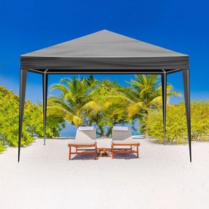 Tenda da Esterno Impermeabile Nera 3x3 Metri per Matrimoni, Barbecue, Catering, Feste - Materiale in Tessuto - Product Image 2