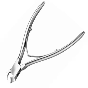 Alicate curvo de acero inoxidable de alta calidad con mango largo, cortacutículas en forma de luna para manicura y pedicura, para piel muerta y uñas. - Product Image 5