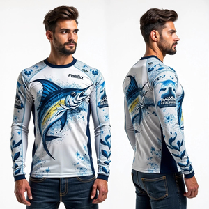 Sweat à capuche unisexe à manches longues pour la pêche, sport de plein air, imprimé par transfert thermique, anti-humidité, UPF 50, couleur unie, séchage rapide, 100% coton - Product Image 6