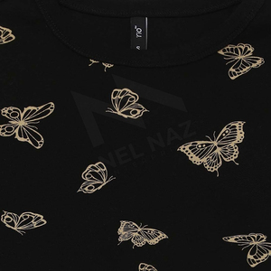 Stylish Summer Arrival <b>Women's</b> Eco-Friendly <b>Black</b> Color Drop Shoulder Cropped T-Shirt Sublimation <b>Crop</b> <b>Tops</b> Breathable - Product Image 6