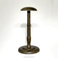 Support de présentation de perruques en bois de luxe écologique de style antique, facile à assembler, pour les magasins de détail et les salons de coiffure