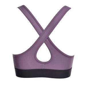 Nouvel Arrivage Soutien-gorge de Sport Femme Haute Qualité Respirant Logo Avant Fort Maintien Yoga Fitness Gym Col U Bretelles Réglables - Product Image 6