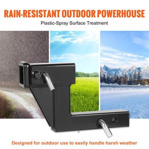 Rialzo per Gancio di Traino da 2 Pollici con Adattatore Estensore per Gancio di Traino da 6 Pollici (Rialzo/Ribassamento) e Supporti di Estensione da 7 e 9 Pollici - Product Image 3