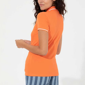 Polos de golf personnalisés pour femmes, chemises de tennis vierges OEM, hauts respirants à col pour femmes, vente en gros, fabricant d'usine - Product Image 2