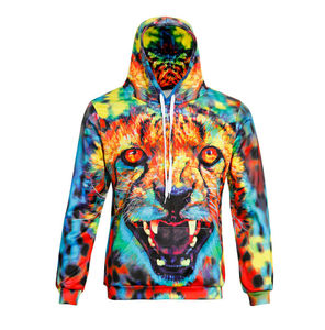 Sweat-shirt à capuche pour homme, imprimé queue de baleine 3D, sublimation, tricoté, décontracté, respirant, coupe classique, bleu vert - Product Image 3