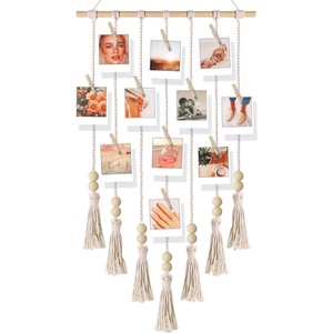 Ensemble de cadres photo en macramé bohème en bois de manguier, 20x25cm, 12 pièces, fait main, vente en gros - Aqudus Saleem - Product Image 2