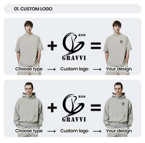 Sweat à capuche streetwear personnalisé OEM pour homme, en molleton bouclette polyester/coton 240g, épais, pour l'hiver, couleur unie, numérique - Product Image 2