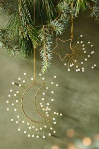 Adorno Navideño de Estrella de Latón Vintage con Borla y Campana, Decoración Artesanal de Butterfly's - Product Image 6