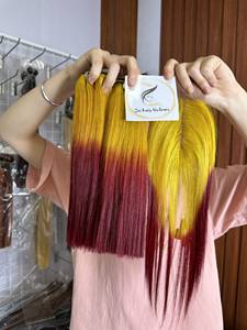 Genius Weft Human Hair Bundles with Lace Closure Lace Frontal Vietnamese Bone Straight Hair Vietnamese Raw Hair Vendors Soft - Product Image 2