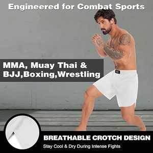 Pantalones Cortos de MMA de Alta Calidad, Personalizados, Elásticos, para Entrenamiento, Gimnasio, Fitness, Deportes, Fabricante de Ropa de Artes Marciales - Product Image 3